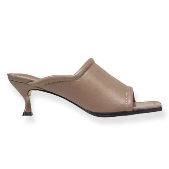 French connection womens Candice Open Toe Heel Sandals size 7 color: putty - Picture 4 of 5